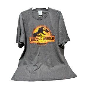 Jurassic World T-Shirt, Unisex Jurassic Park Dinasour Graphic Tee, New Size XL